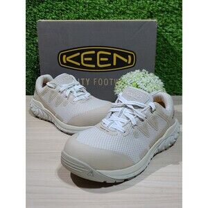 KEEN Utility Dillon Comp Toe work sneakers / Birch/Silver US 8 NEW